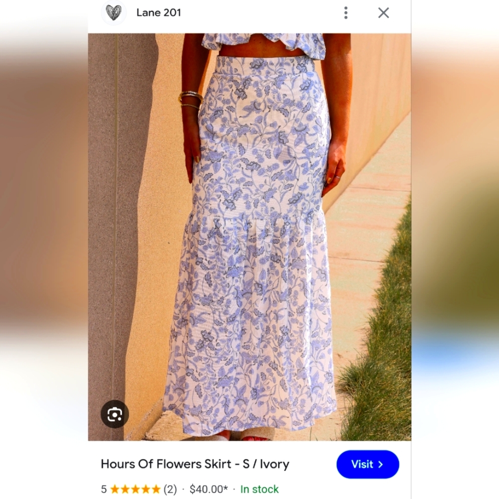 Floral maxi skirt